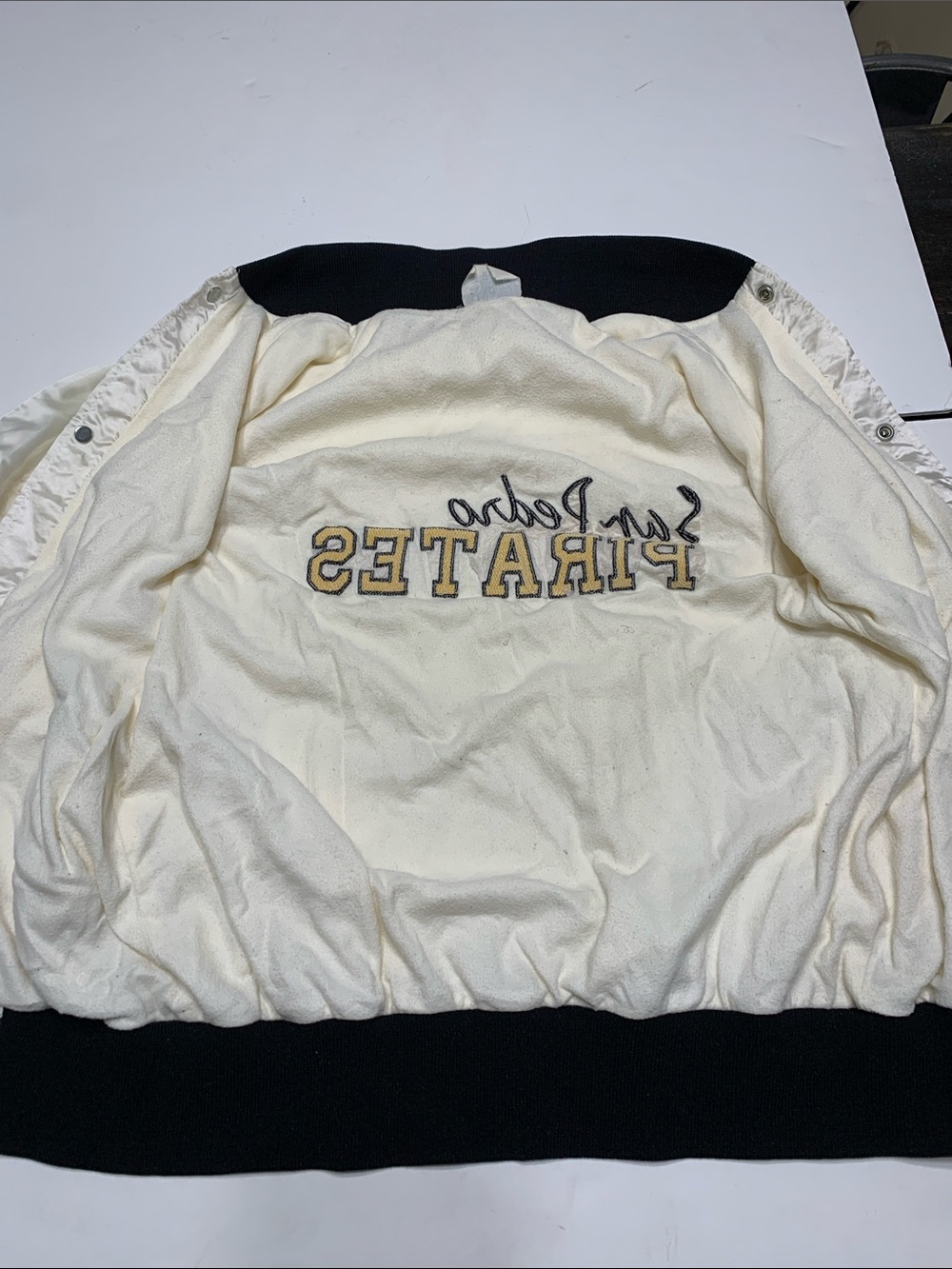 Westark USA Satin Bomber Jacket with Black & Yellow Stripe Trim - Picture 5 of 9